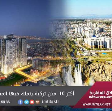 أكثر 10 مدن تركية يتملك فيها المستثمرون الأجانب