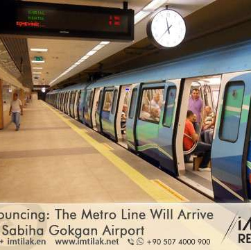 Erdogan Announcing: The Metro line will arrive at Sabiha Gokgan Airport in Istanbul