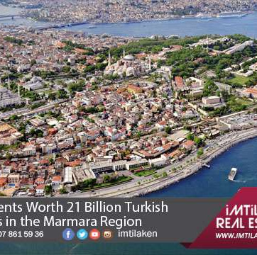 Investments Worth 21 Billion Turkish Liras in the Marmara
