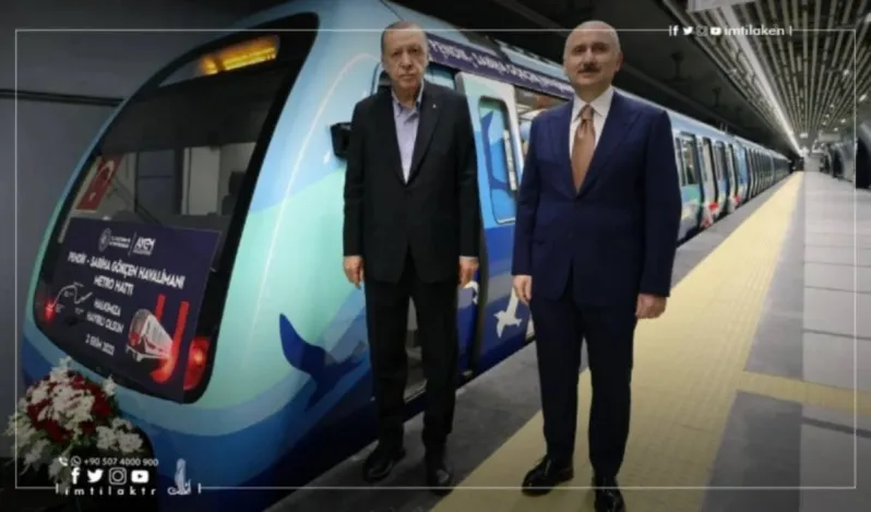 Erdoğan, İstanbul şehrinde Sabiha Gökçen Havalimanı metro hattının açılışına katılıyor.