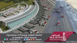 Operations of Pouring Asphalt Started in Istanbul's Third Airport Operations of Pouring Asphalt Started in Istanbul's Third Airport