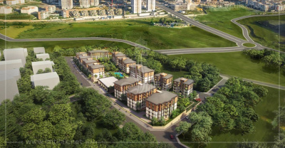 آپارتمان‌های فروشی در باشاک‌شهیر با چشم‌انداز زیبا از طبیعت - پروژه نيو باهار