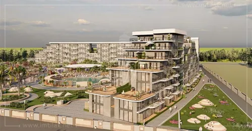 Luxury residential apartments for sale in Antalya, near the airport, in Mega Plus project