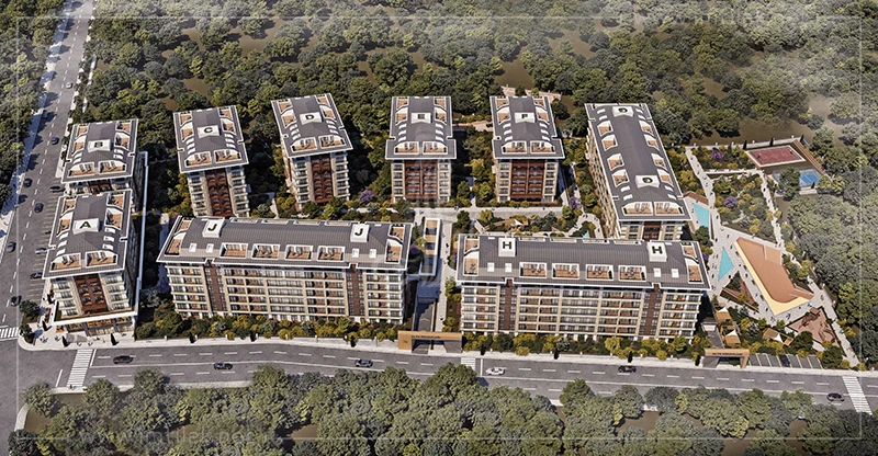Appartements à Vendre sur le Littoral d'Istanbul dans le Projet Centre d’Effendi 1405, Éligible pour la Citoyenneté.