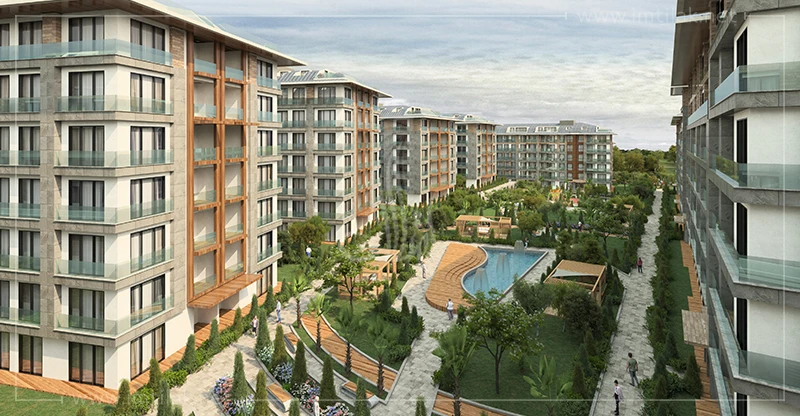 Appartements à Vendre sur le Littoral d'Istanbul dans le Projet Centre d’Effendi 1405, Éligible pour la Citoyenneté.