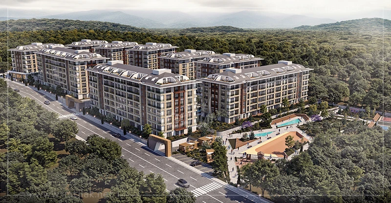 Appartements à Vendre sur le Littoral d'Istanbul dans le Projet Centre d’Effendi 1405, Éligible pour la Citoyenneté.