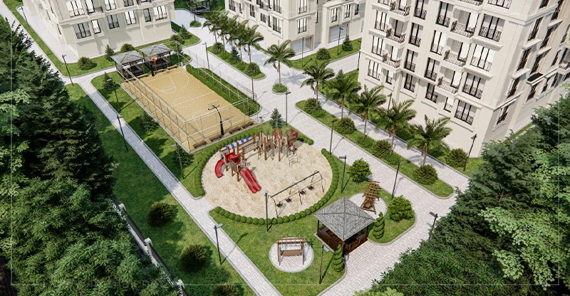 Apartments for sale in Eyüp Sultan suitable for Turkish citizenship in Hayat Yesilpinar