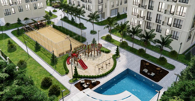 Apartments for sale in Eyüp Sultan suitable for Turkish citizenship in Hayat Yesilpinar