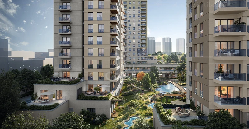 Apartments for sale in Eyüp Sultan suitable for Turkish citizenship in Hayat Yesilpinar