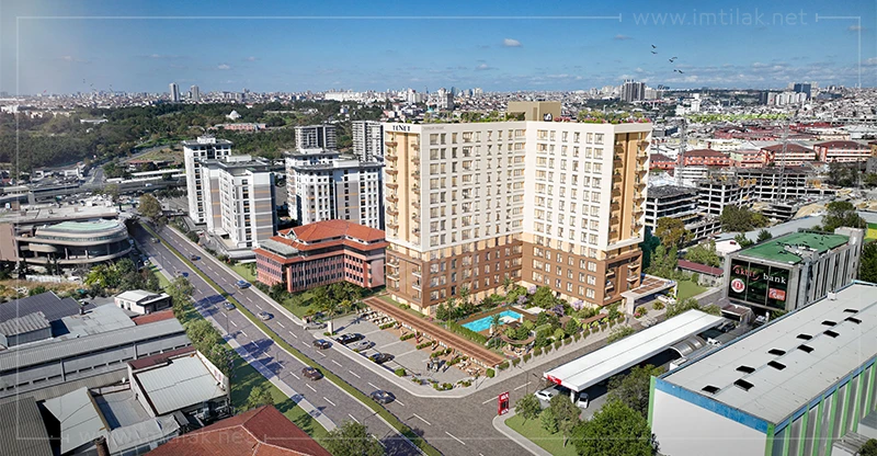 Appartements sur la ligne de transport à vendre à Istanbul - Projet Tinit