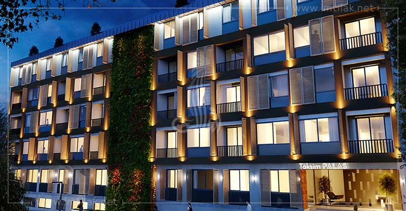 Apartments for sale in Şişli, Istanbul, eligible for Turkish citizenship - Taksim Palaces
