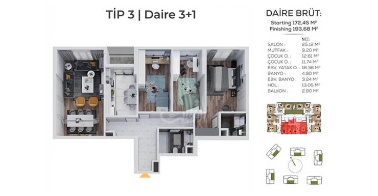 Selvi IMT - 1353 | Plan de construction