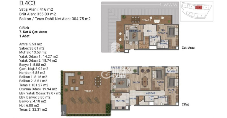 Core Istanbul 454 - IMT | Apartment Plans