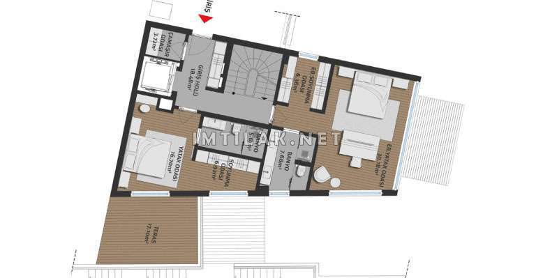 Houses For Sale In Bosphorus Istanbul -Residence Sarir Project IMT - 229 | Apartment Plans
