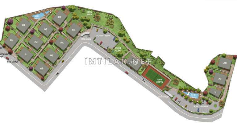 Houses For Sale In Bosphorus Istanbul -Residence Sarir Project IMT - 229 | Apartment Plans