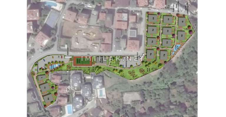 Houses For Sale In Bosphorus Istanbul -Residence Sarir Project IMT - 229 | Apartment Plans
