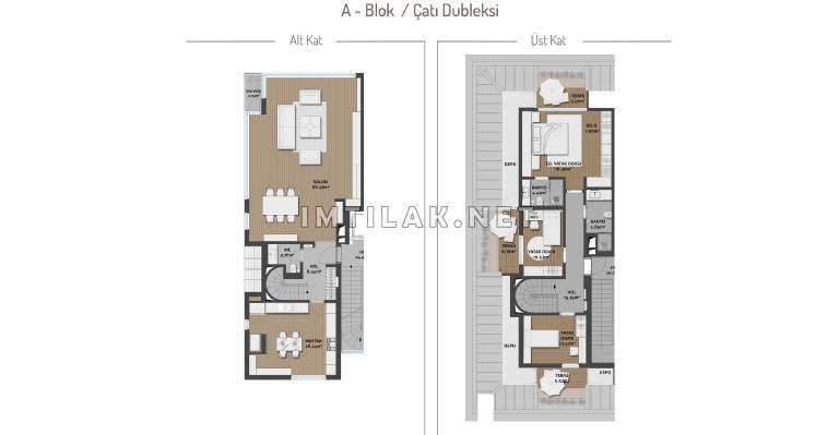 Houses For Sale In Bosphorus Istanbul -Residence Sarir Project IMT - 229 | Apartment Plans