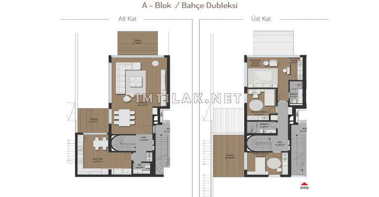 Houses For Sale In Bosphorus Istanbul -Residence Sarir Project IMT - 229 | Apartment Plans