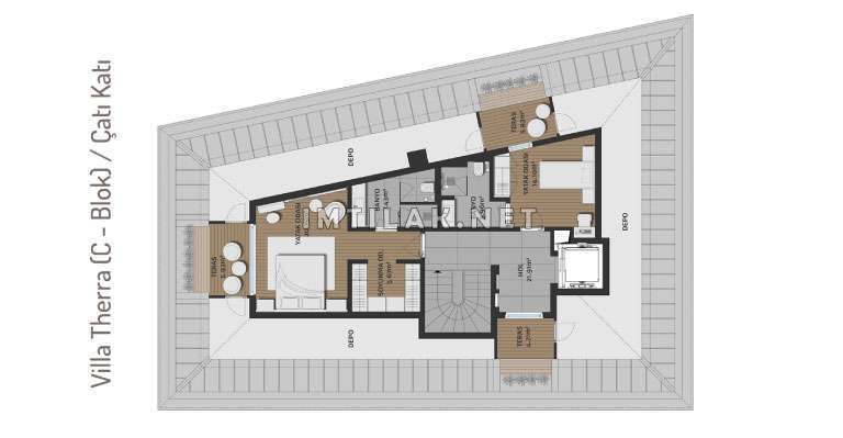 Houses For Sale In Bosphorus Istanbul -Residence Sarir Project IMT - 229 | Apartment Plans