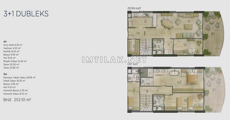 Seaside properties for sale in Istanbul at the Blue Lake Project | Apartment Plans
