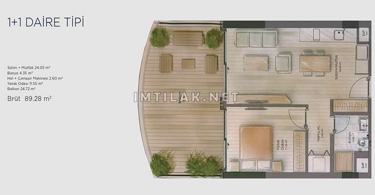 Seaside properties for sale in Istanbul at the Blue Lake Project | Apartment Plans
