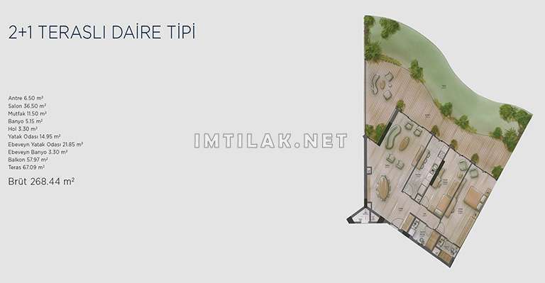 Seaside properties for sale in Istanbul at the Blue Lake Project | Apartment Plans