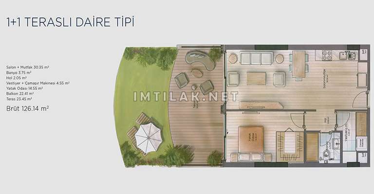 Seaside properties for sale in Istanbul at the Blue Lake Project | Apartment Plans