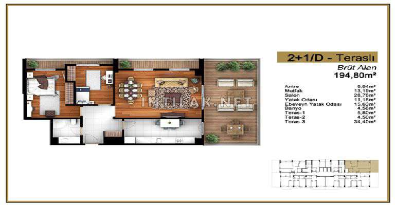 Flats For Sale In Istanbul Turkey - Istanbul Palace Project IMT - 213 | Apartment Plans