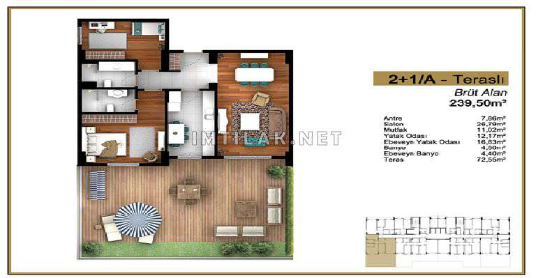 Flats For Sale In Istanbul Turkey - Istanbul Palace Project IMT - 213 | Apartment Plans