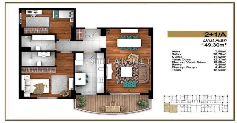 Flats For Sale In Istanbul Turkey - Istanbul Palace Project IMT - 213 | Apartment Plans