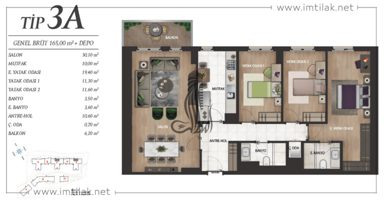 Refernce Bahce complex  IMT - 237 | Apartment Plans