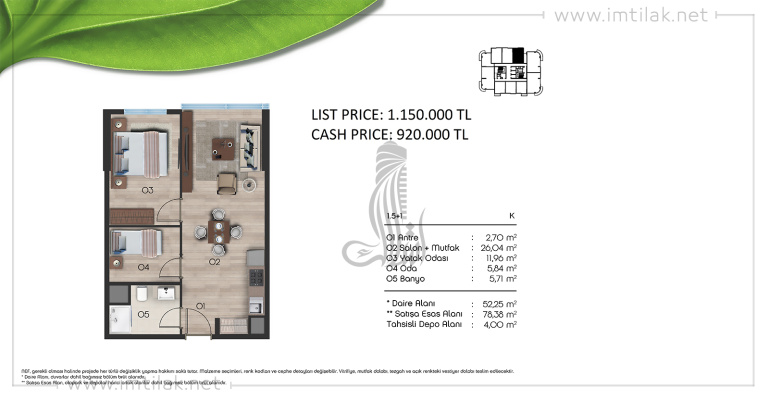 Merter Residence IMT-76 | Apartment Plans