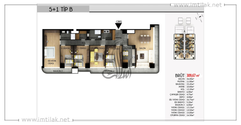 Projet Tours Marmara IMT-165 | Plan de construction