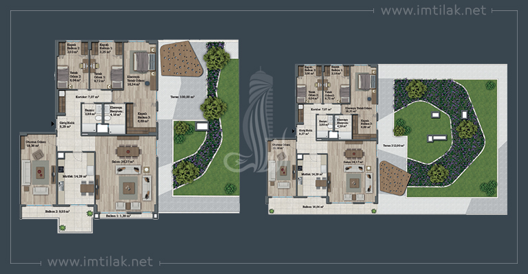 Bahçeyaka Project IMT - 93 | Apartment Plans