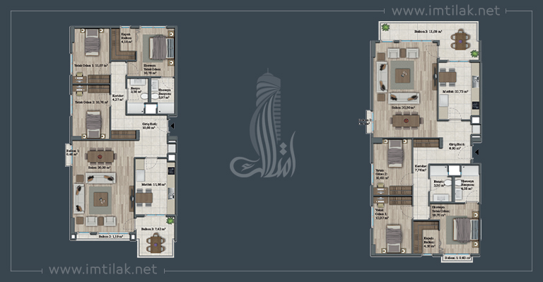 Bahçeyaka Project IMT - 93 | Apartment Plans