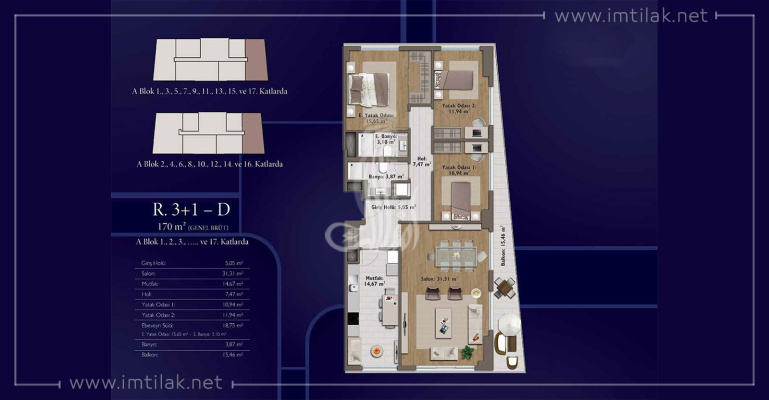 IMT-101 Mirage Complex | Apartment Plans
