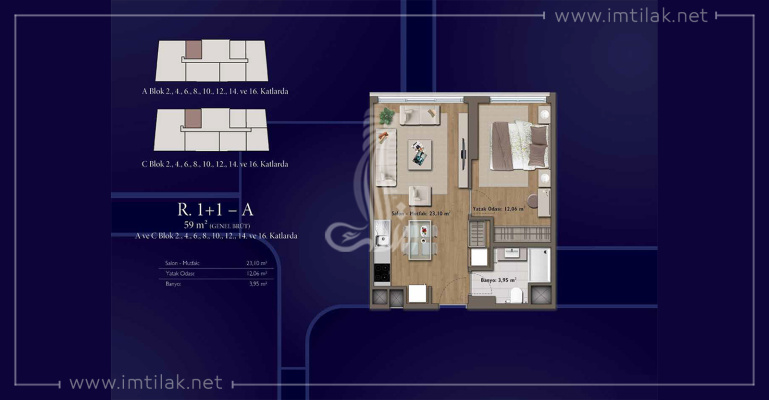 IMT-101 Mirage Complex | Apartment Plans