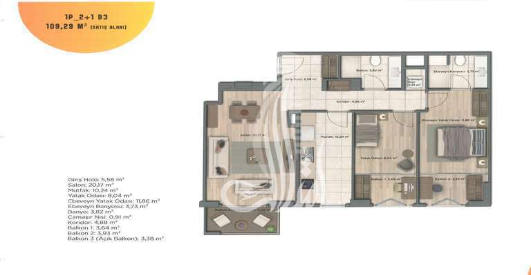 Bahçekent Residences IMT-121 | Apartment Plans