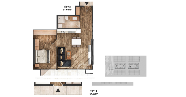 Airport Project IMT-140 | Apartment Plans