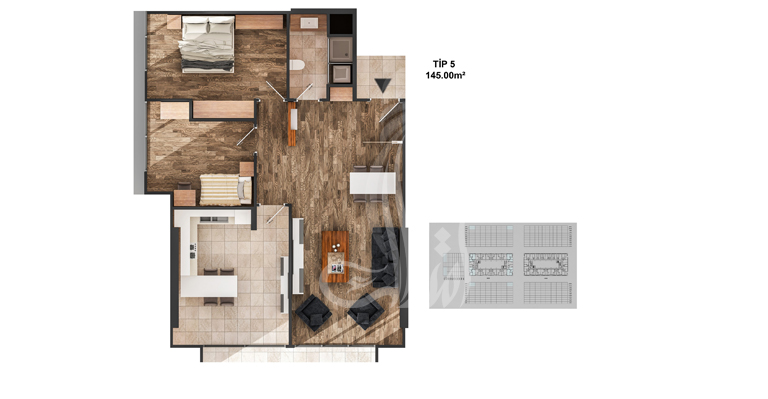 Airport Project IMT-140 | Apartment Plans