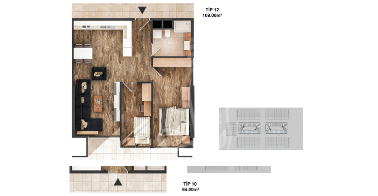Airport Project IMT-140 | Apartment Plans