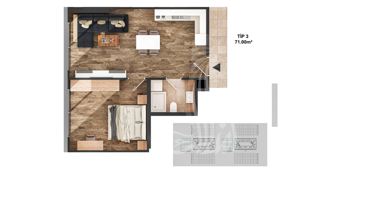 Airport Project IMT-140 | Apartment Plans