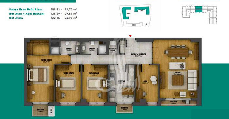 Turquoise Project IMT-141 | Apartment Plans