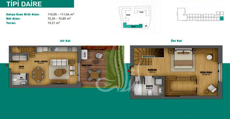 Turquoise Project IMT-141 | Apartment Plans