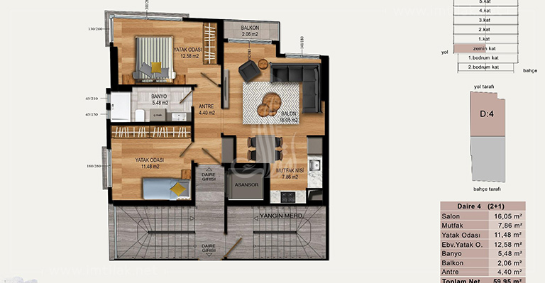 Arican  IMT-155 | Apartment Plans