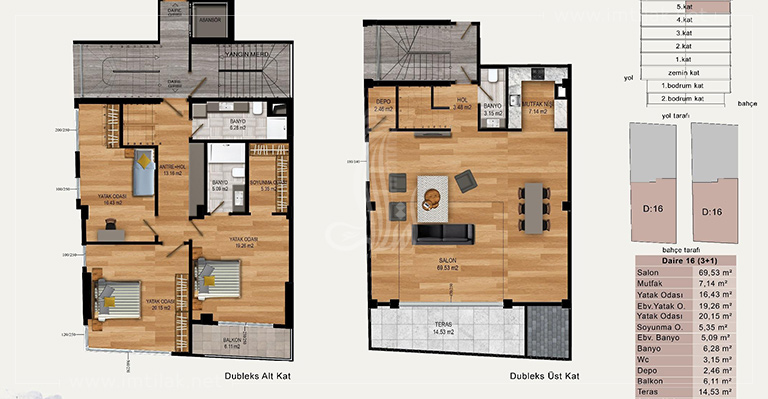 Arican  IMT-155 | Apartment Plans