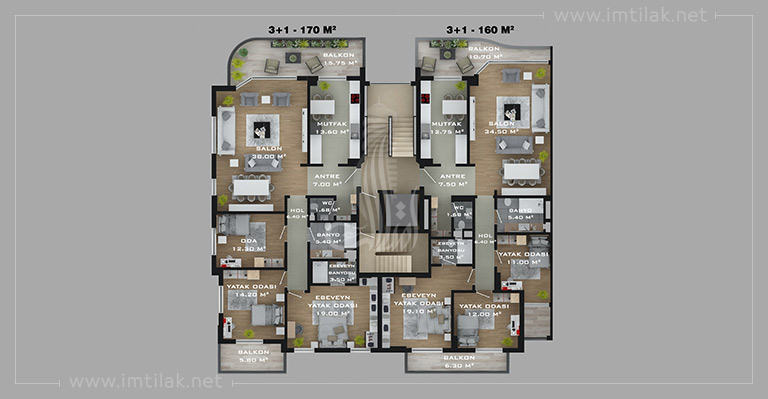 IMT-21 Yalincak Terrace Project | Apartment Plans