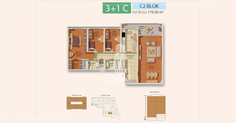 Проект IMT-172 Marmara Residence (4) | Планировки квартир