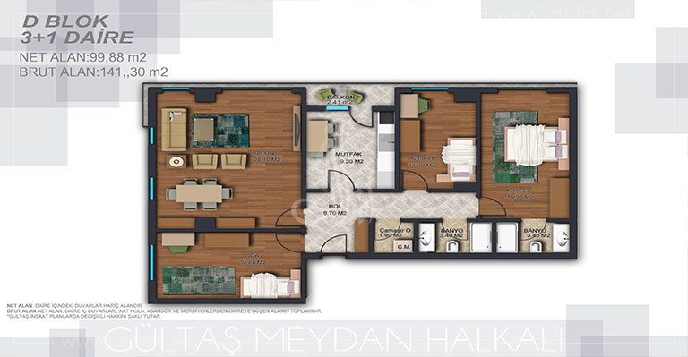 Résidences Halkali IMT-175 | Plan de construction