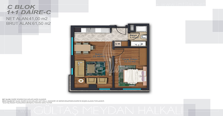 Résidences Halkali IMT-175 | Plan de construction